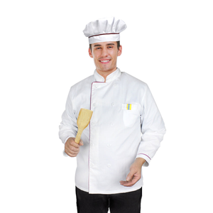 CHEF COSTUME Cook Apron Hat Master Halloween Party Outfit - Black