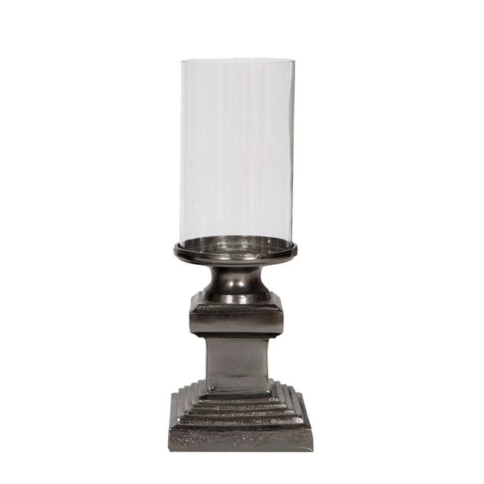 Ssh Collection Lara 29cm Tall Hurricane Lamp - Black Nickel