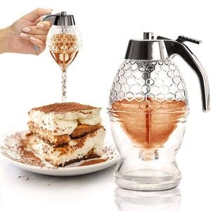 Catzon 200ml Honey Dispenser No-Drip with Stand