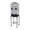 Dome Top High Bird Cage With Stand For Canary Finch Black