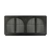 Charles 178cm Sideboard Modern 4 Door Storage Cabinet Unit Black
