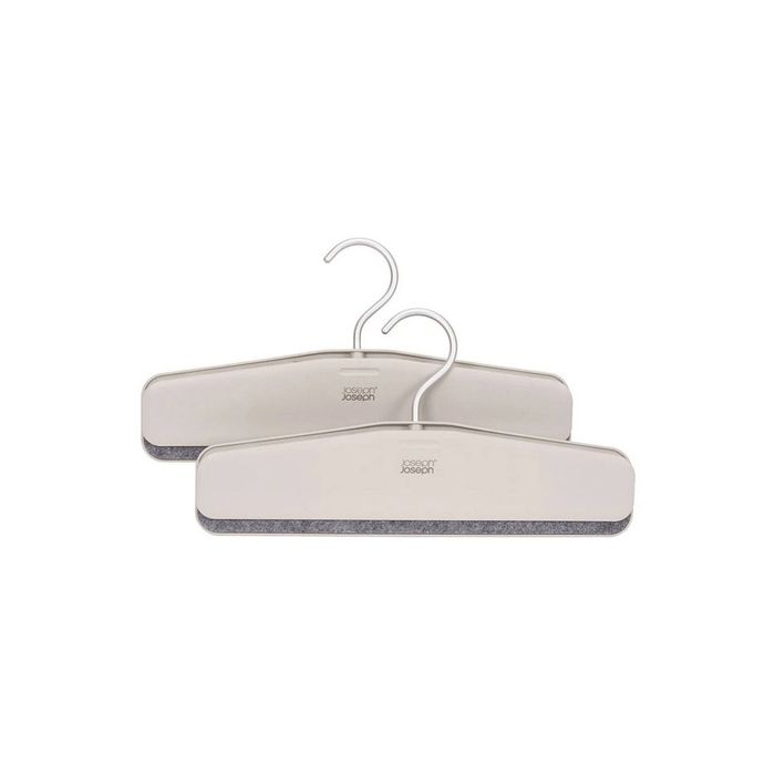 2pc Joseph Joseph Orderly Trouser & Skirt Wardrobe Hanger Organiser Ecru