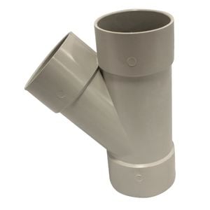 Holman 50mm 45° Female and Female PVC DWV Plain Junction