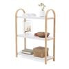 Umbra Bellwood Freestanding Shelf 3 Tier White & Natural 72x25x90cm