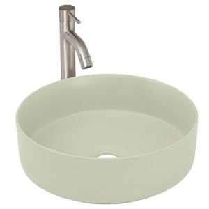 CIBO Sage Green Thin Edge Round Basin