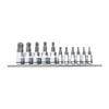 Kincrome 11 Piece 1/4" And 3/8" Drive Short Series Ball-End TORX Socket Set