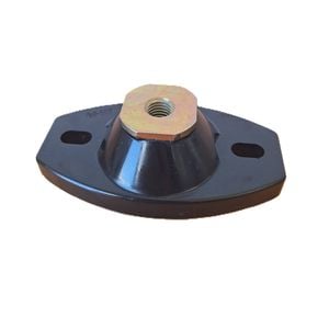 Isoflex M12 112x64mm Black General Purpose Polymer Equipment Mount – Heavy-Duty, Fail-Safe Design