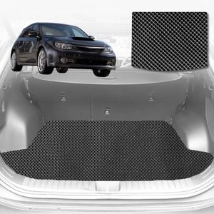 6D Diamond Car Boot Mat for Subaru WRX 2008-2014-Hatch-Cargo Mat-Black-Outback GT