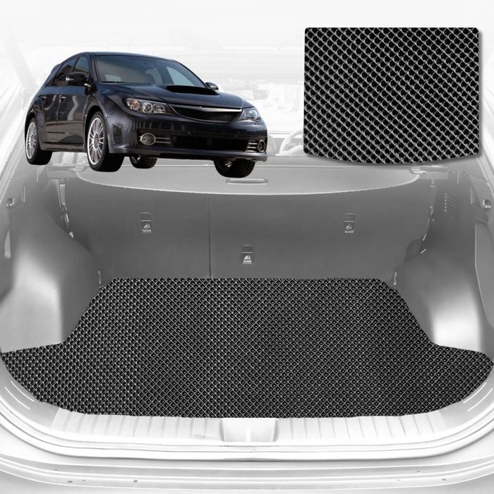 6D Diamond Car Boot Mat for Subaru WRX 2008-2014-Hatch-Cargo Mat-Black-Outback GT