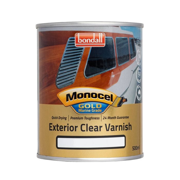 Bondall 500ml Monocel Clear Gloss Gold Marine Grade Timber Finish