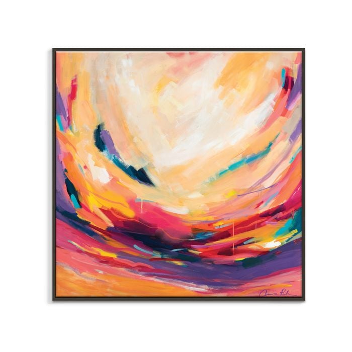 Artist Lane "A Rahimn001 " by Amira Rahim - 60x60cm Black Framed Canvas