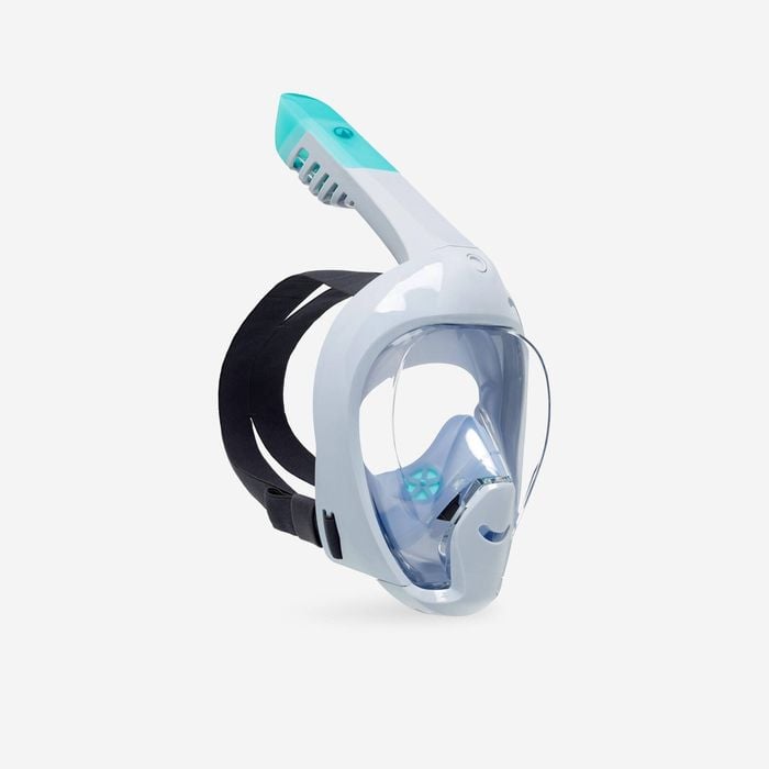 Decathlon | Snorkelling Mask For Children Aged 6-10 - Easybreath 6/10 Light Blue - Unique