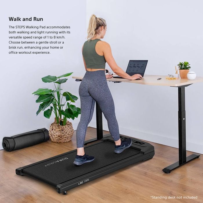 LSG STEPS Walking Pad Under Desk Treadmill Extra Wide 420mm Belt