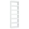 vidaXL Book Cabinet/Room Divider White Bookcase Shelf Rack Storage Organiser