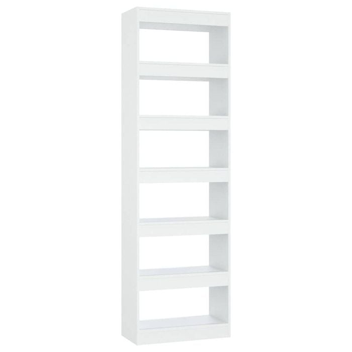 vidaXL Book Cabinet/Room Divider White Bookcase Shelf Rack Storage Organiser