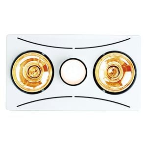HPM 2 x 275W White LED 3 In 1 Bathroom Heater / Ducted