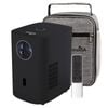 ALLIUMS Projector, Electric Focus, 200" Display, Full HD 1080p (Black)