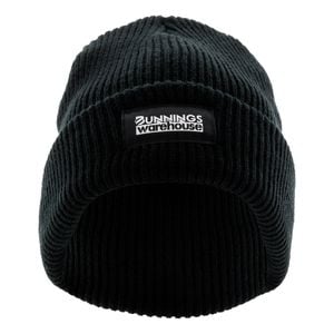Bunnings Black Knit Beanie