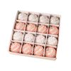 Catzon 16 Pcs Candy Christmas Ornaments 6CM Pastel Macaron Shatterproof Foam Ball for Holiday-Set4