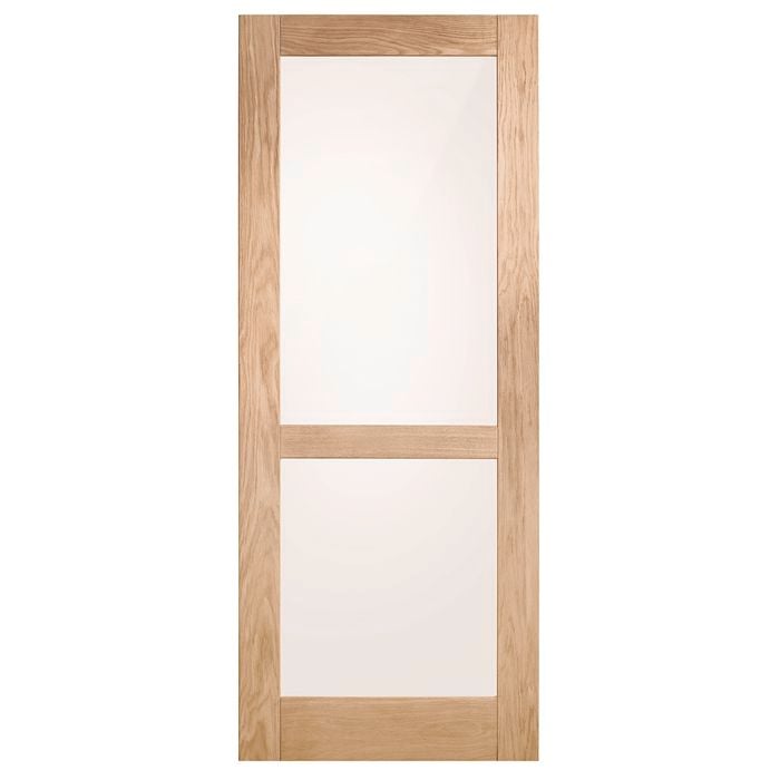 Corinthian Moda Translucent Glass White Oak Internal Door AMODG8 - 920mm x 2340mm x 35mm