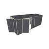 Build-a-Shed 1.5 x 5.2 x 2m Double Hinged Side Door Skillion Shed - Grey