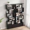 Costway 6-tier Bookshelf Display Shelf W/cabinet Storage Bookcase Black