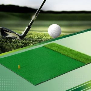 Everfit Golf Hitting Mat Portable Driving Range Practice Training Aid 2 in 1