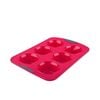 Daily Bake Silicone Jumbo Muffin Pan 6 Cup Red