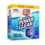 White King 10pk 50g Power Clean In-Cistern Bleach & Blue Blocks