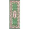 Traditional Handmade Wool Rug-Avolon-Pista Green-67x210cm