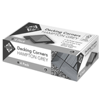 Dekart Hampton Grey Decking Tile Corners - 4 Pack
