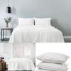 Royal Comfort Cotton Sheet Set and Duck Feather Down Pillows White King