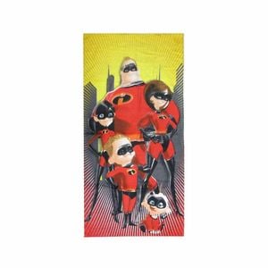 Kids Fun Theme Cotton Beach Towel 70 X 140 Cm The Incredibles