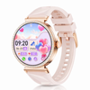 Gps Smart Watch Fitness Tracker Heart Rate Voice Call Diamond Design  Watch Pink