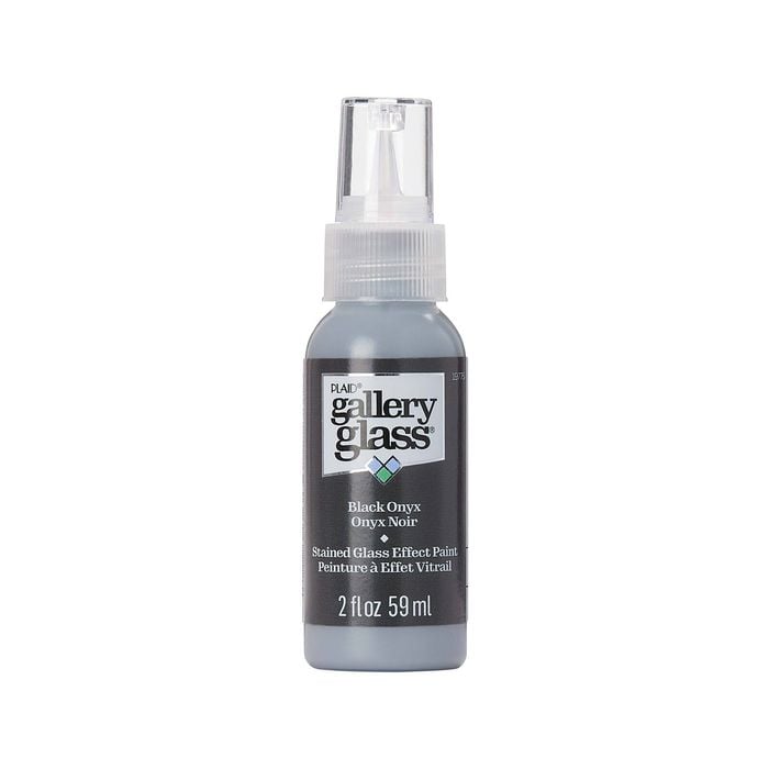 Plaid Gallery 59ml Black Onyx Glass Paint