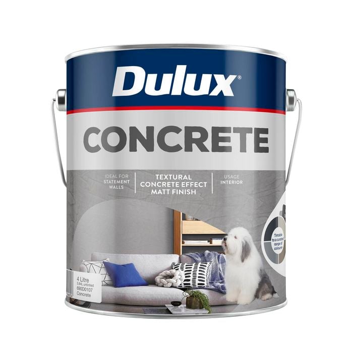 Dulux 4L Design Concrete Effect Paint