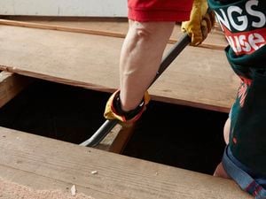 DIY Step Image - How to remove floorboards . Blob storage upload.