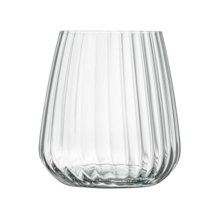 Luigi Bormioli Optica Set Of 4 Small Stemless Glasses 450ml