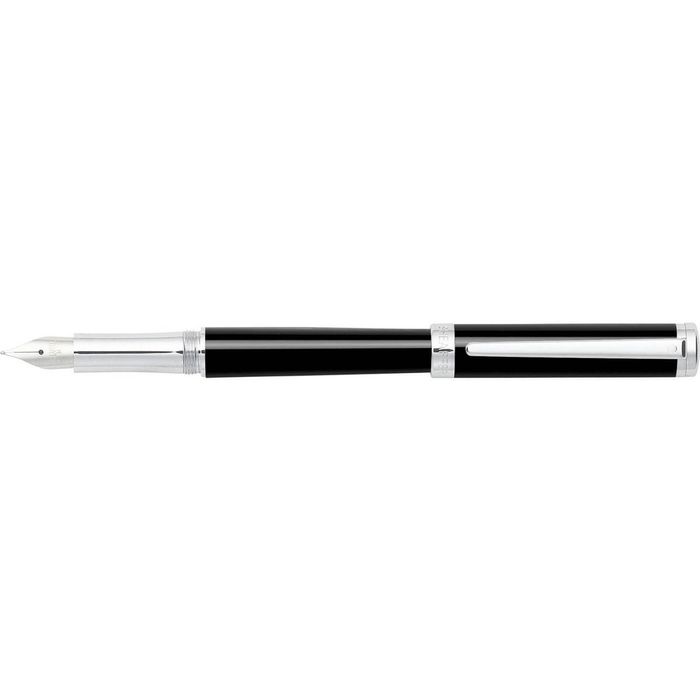 Sheaffer Intensity Fountain Pen Ss Nib Office Writing Chrome Plated Trim Onyx