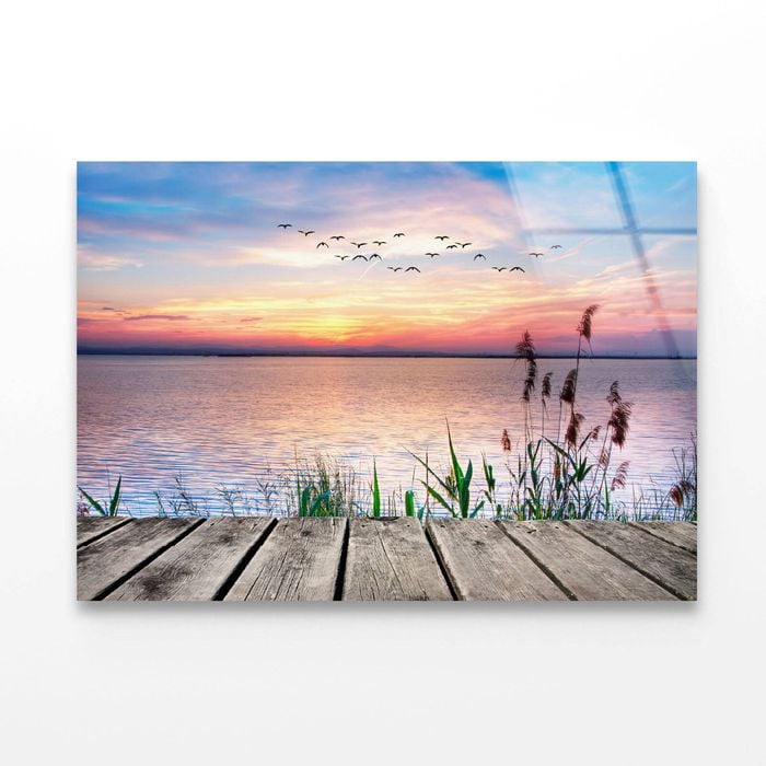 Sunset Lake  Print 100% Australian Made 150 x 100cm  (Acrylic)