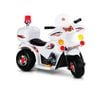 Rigo Kids Electric Ride On Police Motorcycle Motorbike 6v Battery White