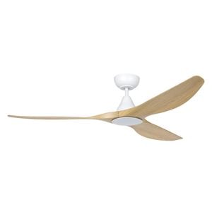 Eglo Surf 60" Dc Fan Led Tri-col Oak/white