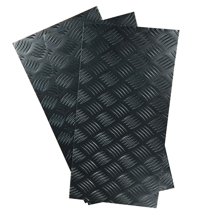 Metal Mate 300 x 600 x 2mm Black Aluminium Tread Plate