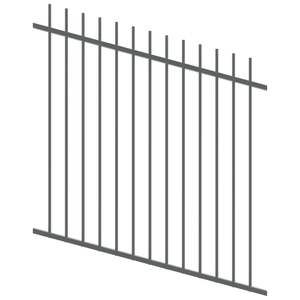 ProtectorAl 350 - 1200 x 1200mm Monument Raked Up To 15º Picket Top Pool Fence Panel