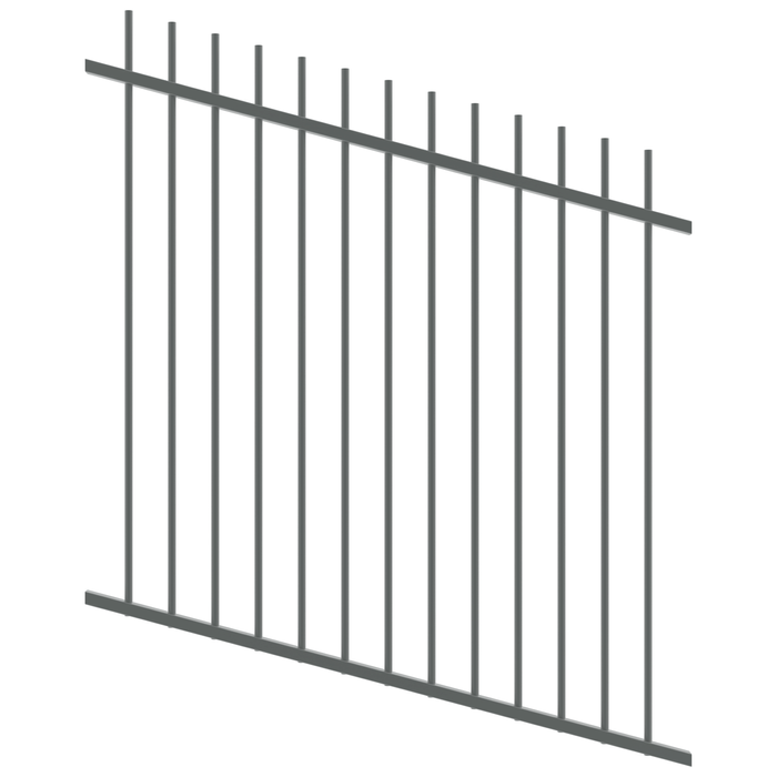 ProtectorAl 350 - 1200 x 1200mm Monument Raked Up To 15º Picket Top Pool Fence Panel