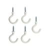 Everhang 12mm White PVC Cup Hook - 5 Pack