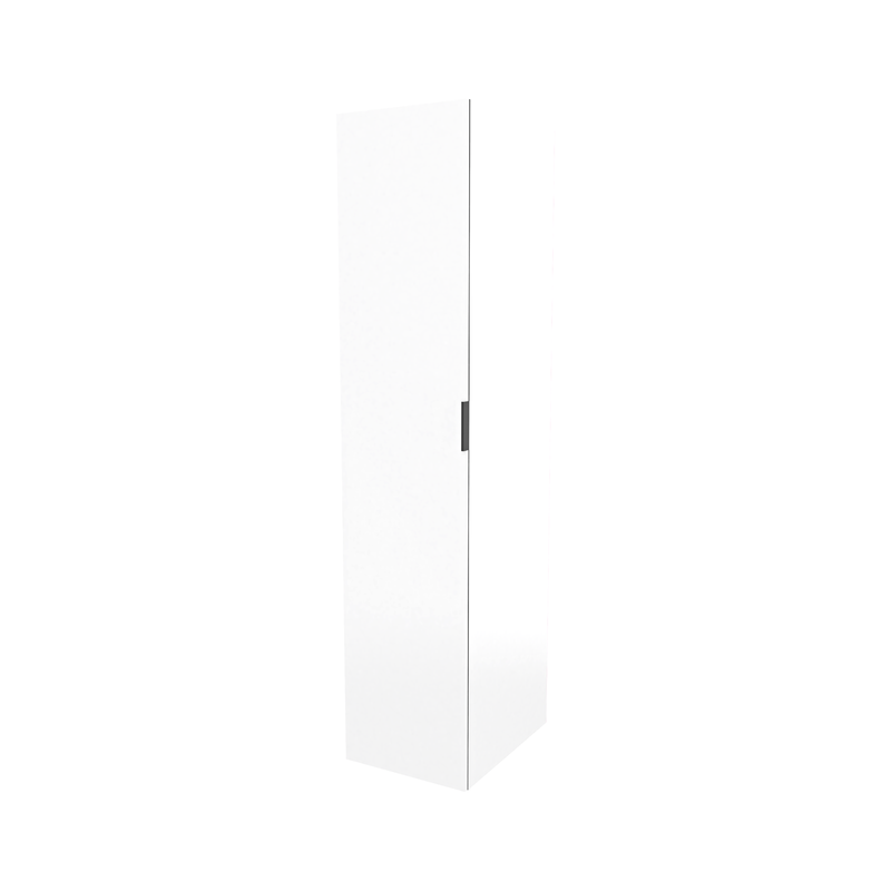 Lugna 2048 x 450 x 580mm White Ready to Assemble 3 Shelf 3 Drawers Wardrobe Unit