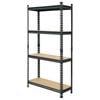 Craftright 1525 x 810 x 310mm Grey 4 Tier Shelving Unit