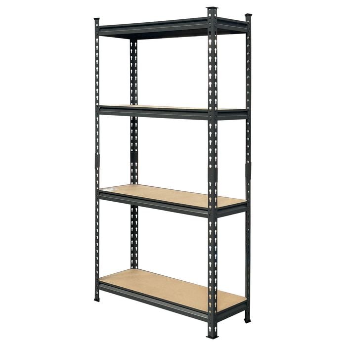 Craftright 1525 x 810 x 310mm Grey 4 Tier Shelving Unit