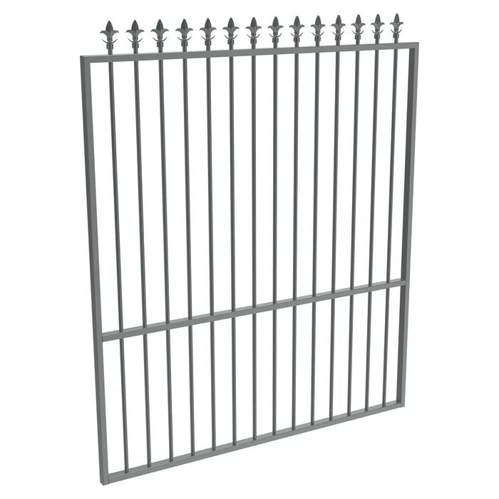 ProtectorAl 1201 1500 x 1800mm Monument Aluminium Garden Gate Spear Top With Mid Rail Bunnings Australia